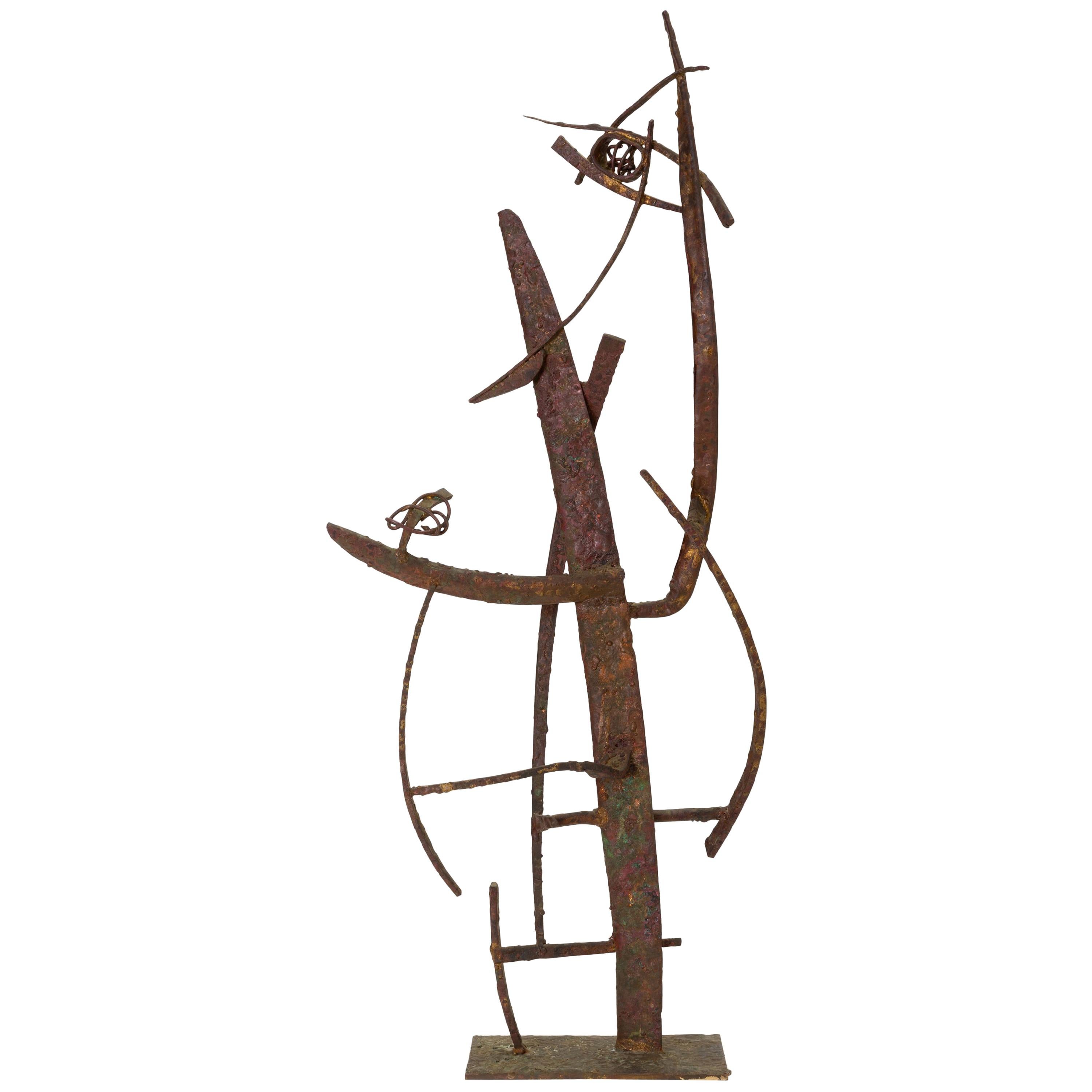 “Jacob’s Ladder” Welded Metal Sculpture by Max Finkelstein For Sale