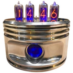 Jacobs Radial Engine “Nixie" Piston Clock