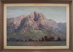 Jacobus (Jack) Pieters (1886-1977) - Framed 1946 Oil, Simonsberg Mountain