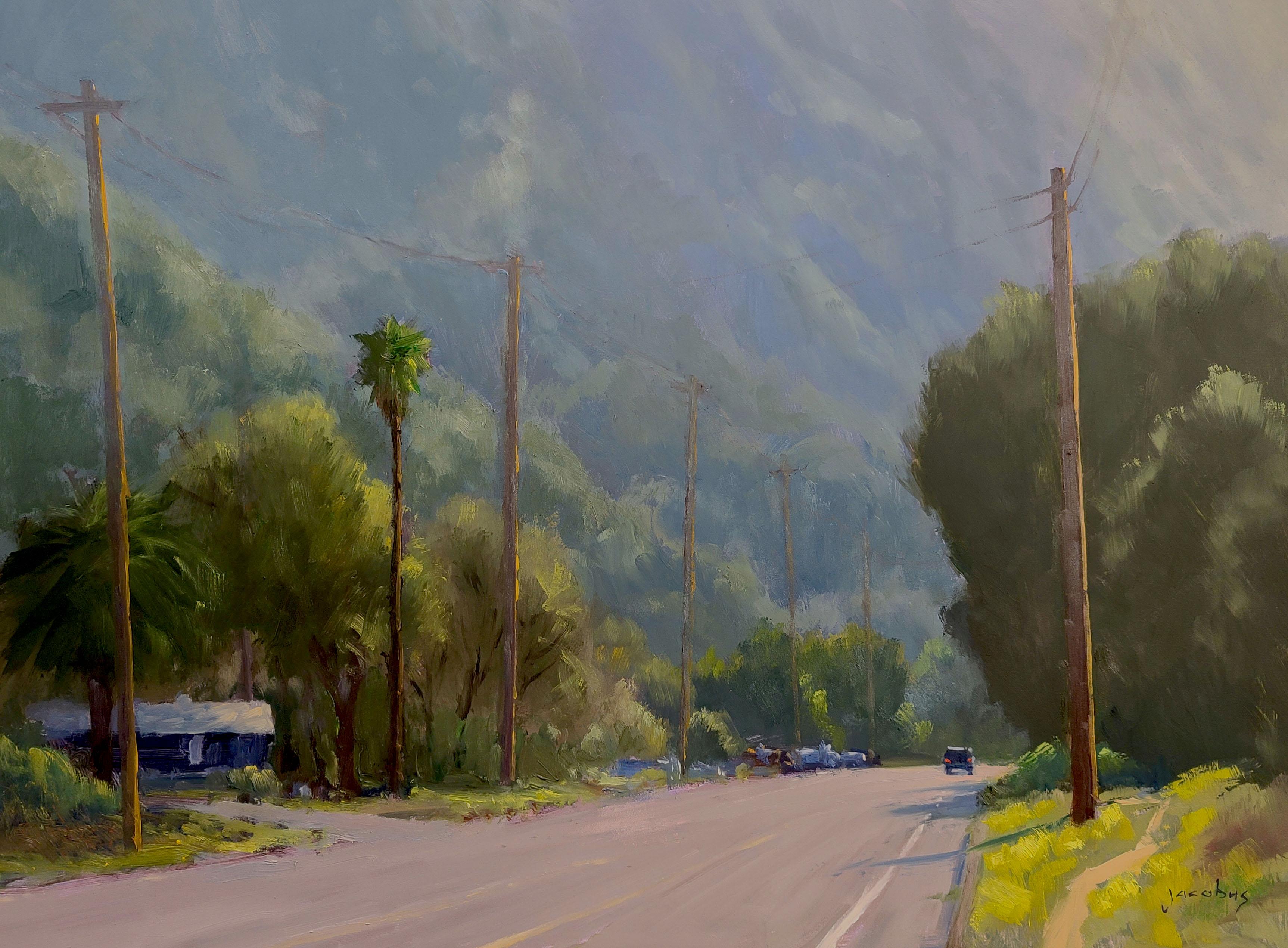 Jacobus Baas Landscape Painting - "Afternoon Haze, Laguna Canyon" California Plein Air Painting