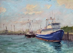 ""Aspara, Honolulu Harbor ""  Peinture en plein air hawaïenne 