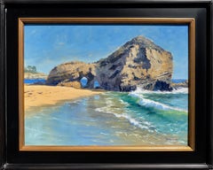 "Breaking Wave, Three Arch" Southern California Coastal Scene