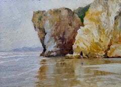 "Cliff Reflections, Pismo Beach" Central California Coastal Scene