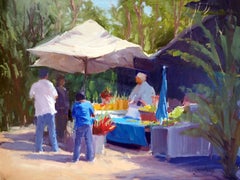 "Fresh Pineapple" North Shore Hawaii Plein Air Oil Painting by Jacobus Baas