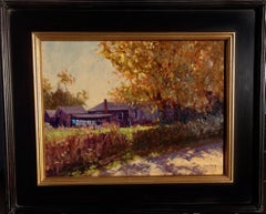 "Hangout To Dry" Maine Plein Air Oil Painting
