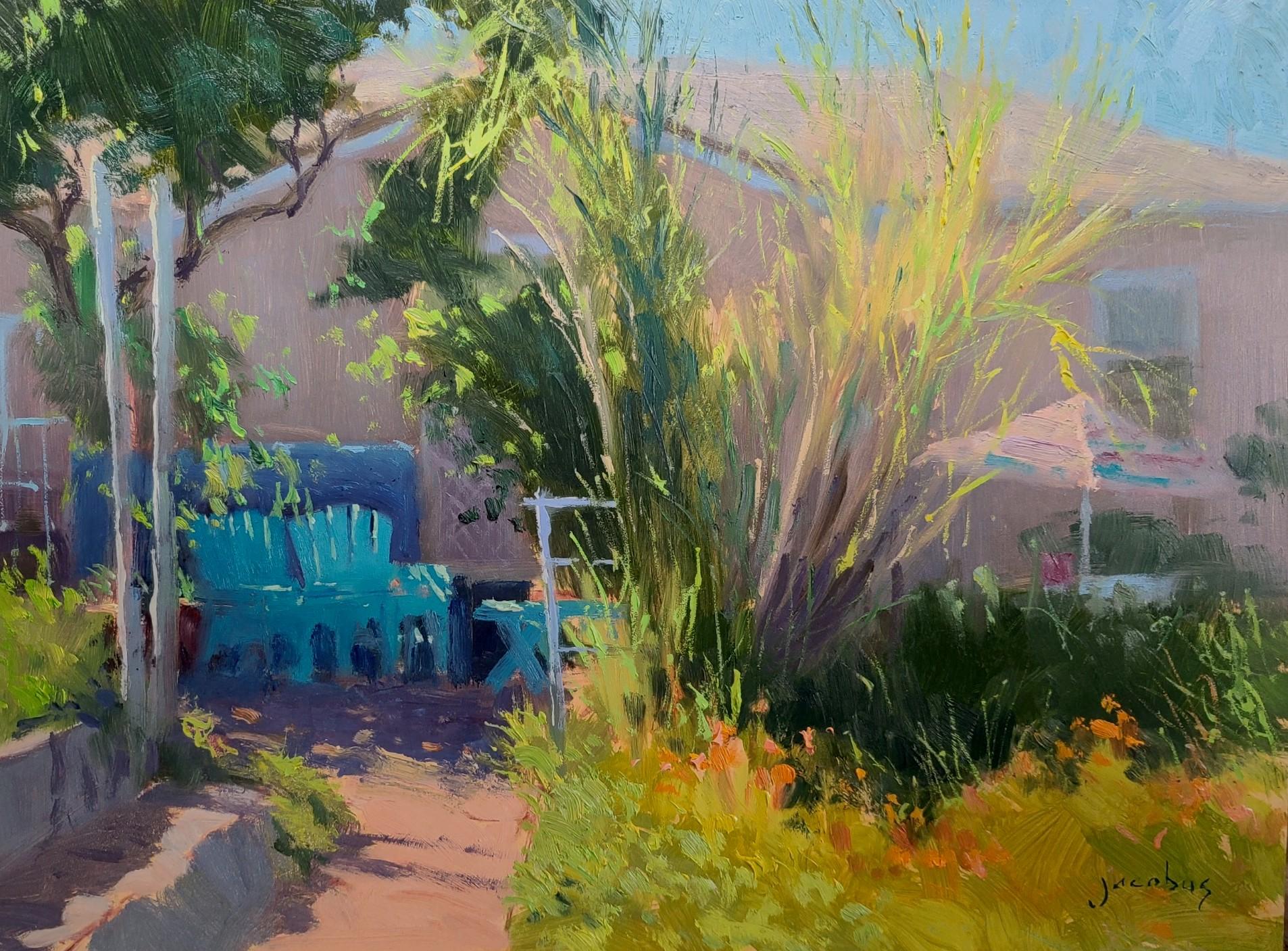 Jacobus Baas Landscape Painting - "Laguna Charmer" Laguna Beach California Plein Air Painting