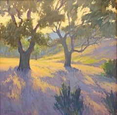 "Late Afternoon Shadows" California Landscape Painting by Jacobus Baas