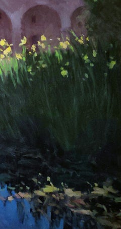 "Lily Pond, San Juan Mission" California Mission Plein Air Painting