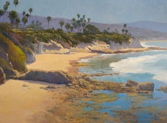 "Low Tide California" Large California Plein Air Oil Painting by Jacobus Baas