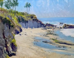 "Midday Sun, Picnic Beach" Southern California Coastal Scene