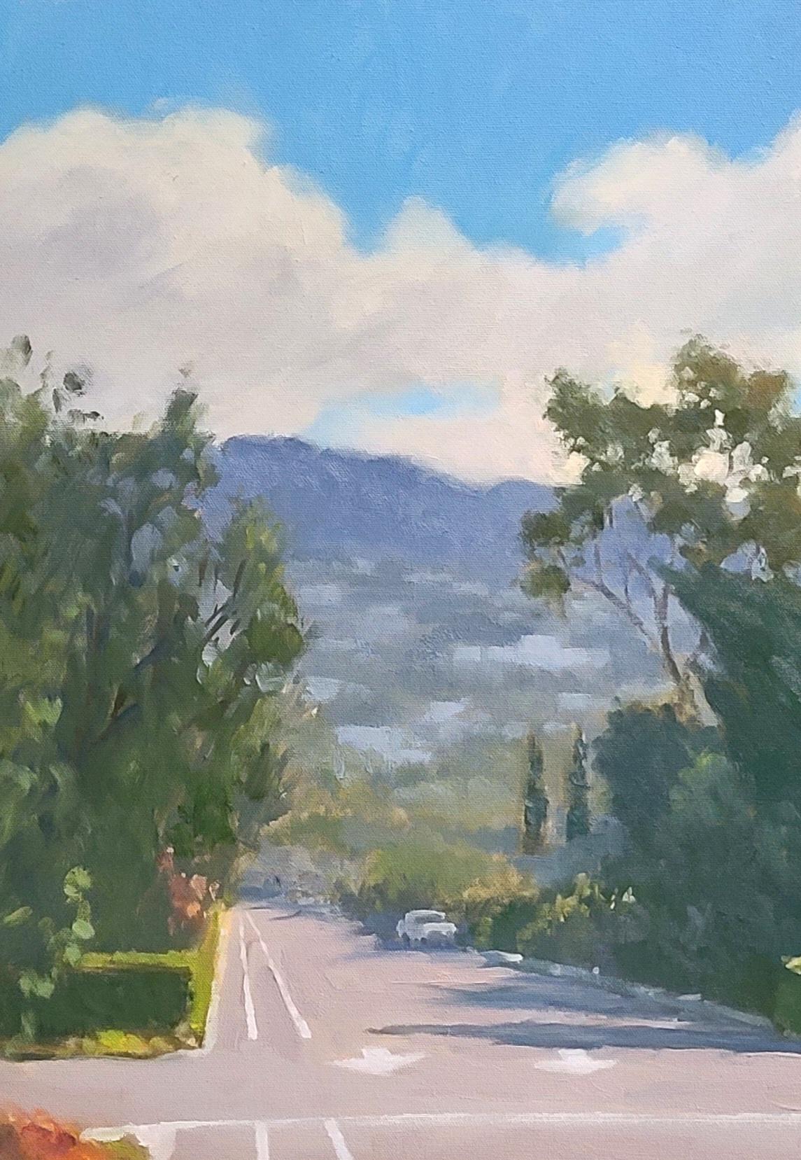 Peinture en plein air de Monterey, Californie du Sud  - Impressionnisme Painting par Jacobus Baas