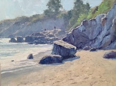 "On The Rocks, Heisler Park" Southern California Coastal Scene