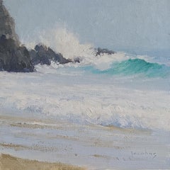 "Perfect Wave" Laguna Beach California Plein Air Painting