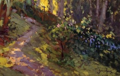 Peinture à l'huile en plein air « Pupukea Morning Sun » sur la côte nord de l'Hawaï