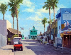 "Red Golf Cart"  California Plein Air Painting