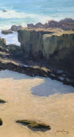 "Rockpile, Heisler" Southern California Coastal Scene