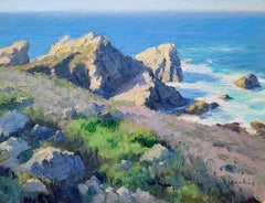 "Rocky Point Shadows" Central California Coastal Scene