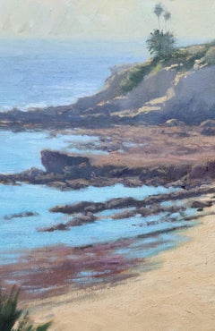 "Sunlit Beach, Heisler" Southern California Coastal Scene