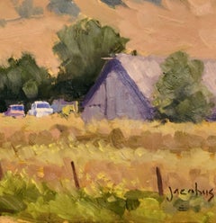 "Tall Eucalyptus, Santa Ynez" California Wine Country Scene
