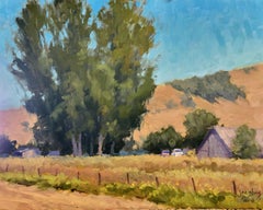 "Tall Eucalyptus, Santa Ynez" California Wine Country Scene
