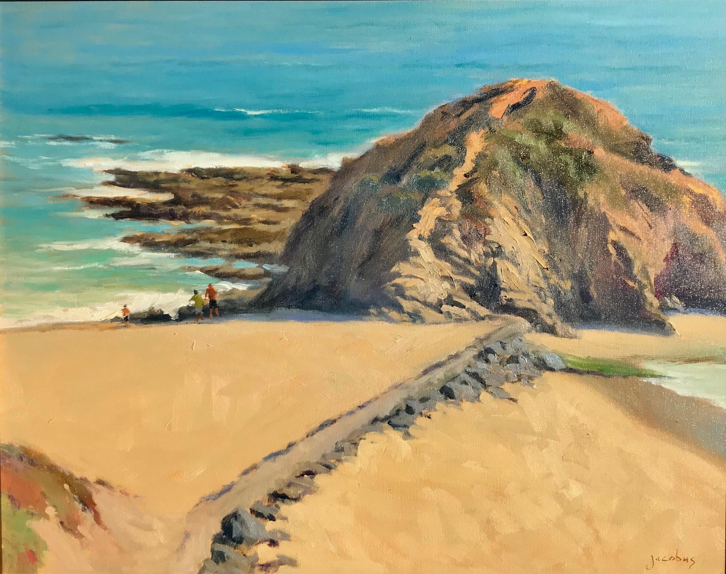 Jacobus Baas Landscape Painting - "Treasure Island" Southern California Coastal Scene