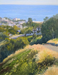 "View From Above Poplar Street" Southern California Coastal Scene