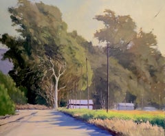 "Windswept Eucalyptus" Central California Plein Air Painting