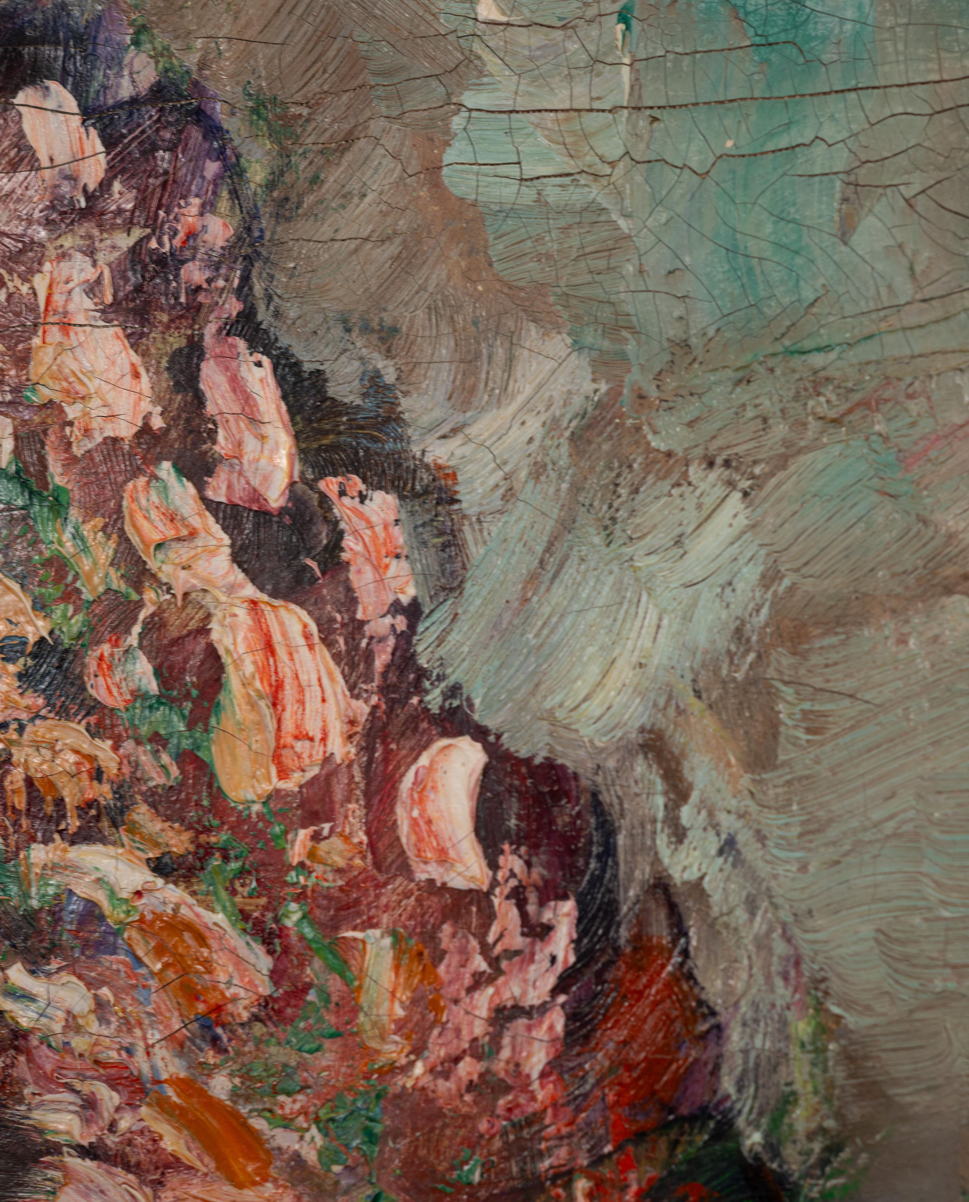 Jacobus Doeser, Flower still life (1884–1970) (Mitte des 20. Jahrhunderts) im Angebot