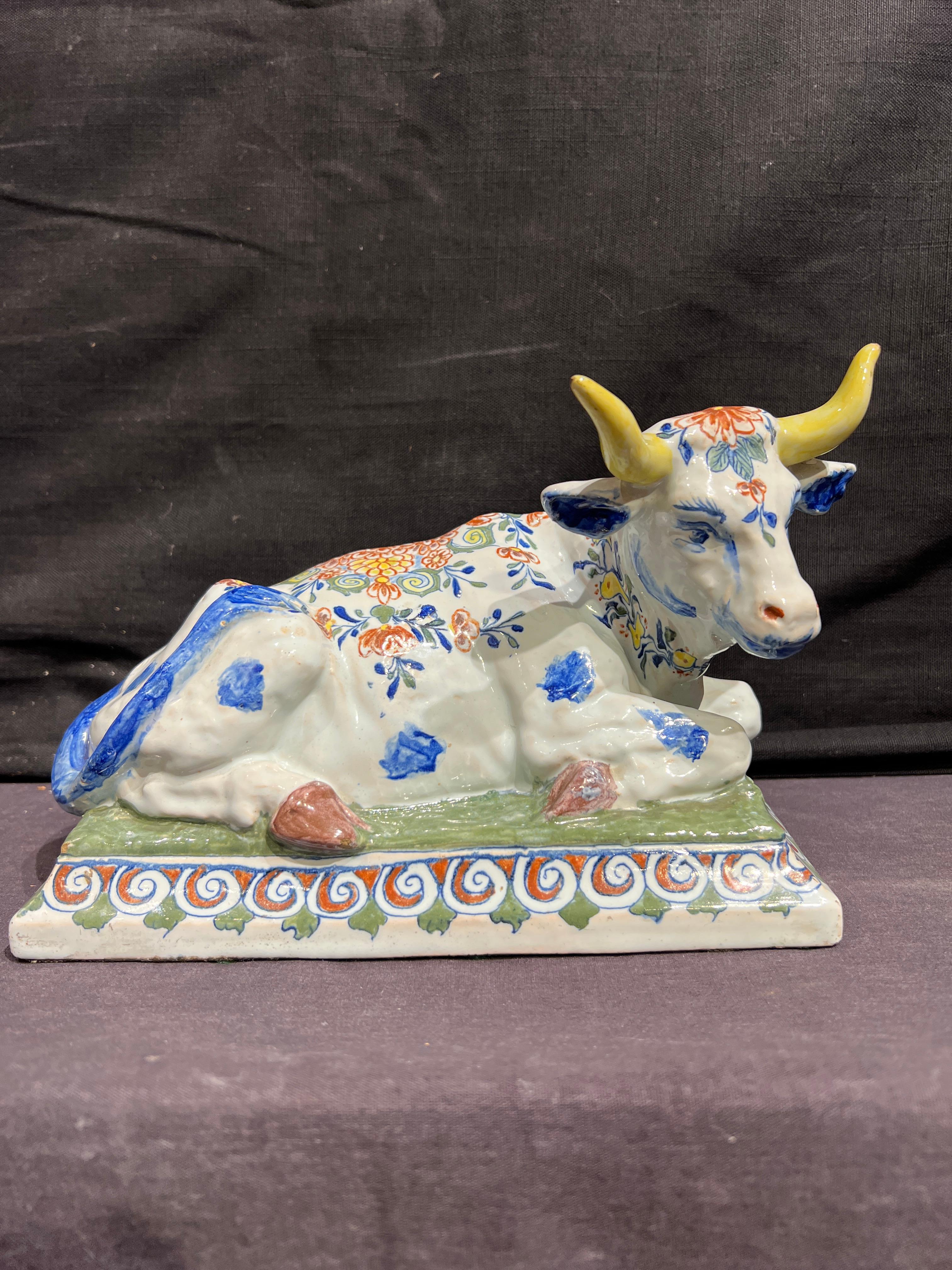 Toro reclinato - Sculpture Scuola olandese di Jacobus Halder