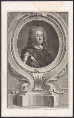 George Hamilton, Earl of Orkney, portrait engraving, c1820