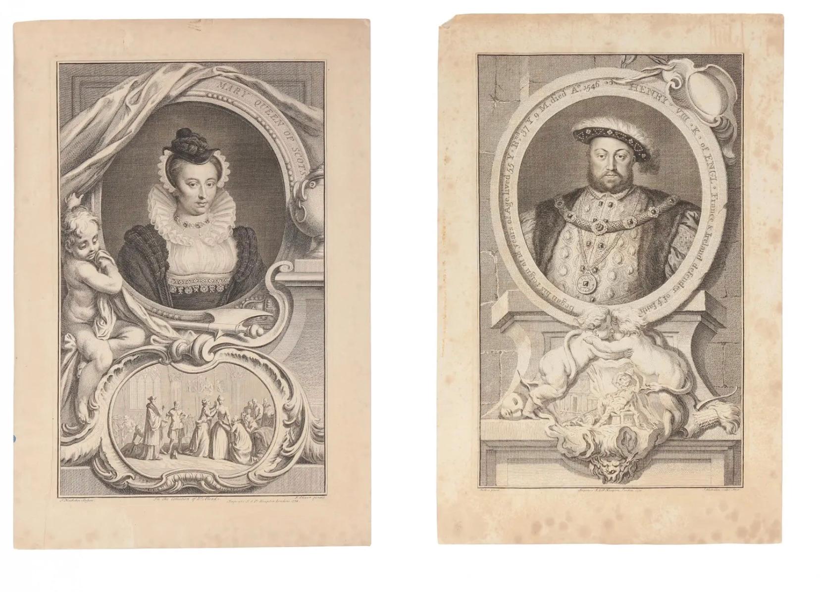Jacobus Houbraken Set of Seven Portraits From Heads of Illustrious 11