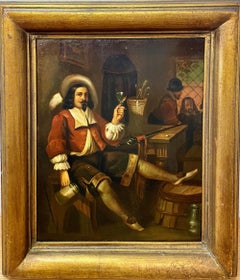 Nach Jacobus Joseph Eeckhout, Eine niederländische Trinkgläserkomposition in Gold, Rot und Creme