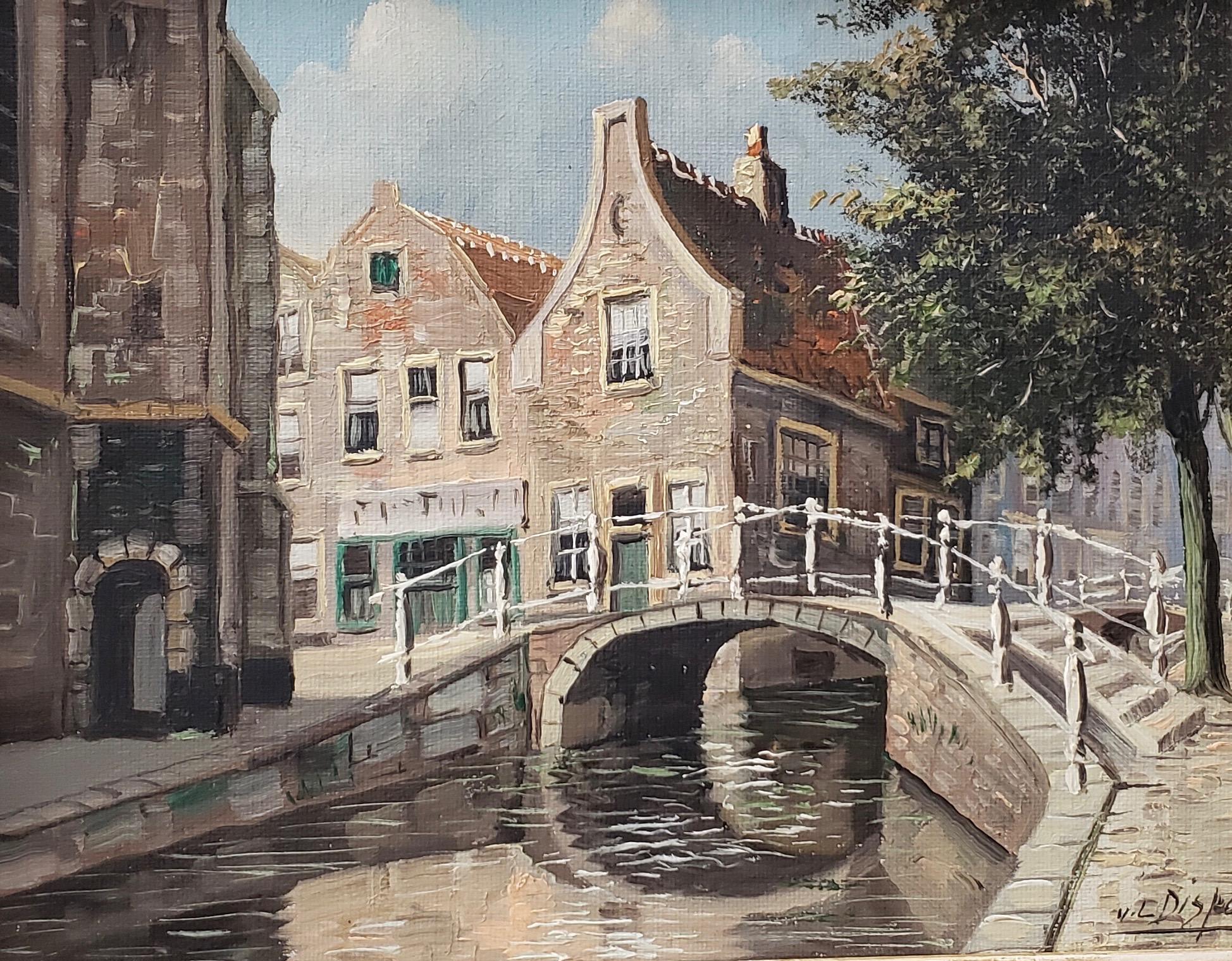 Scenes of Amsterdam  - Impressionist Art by Jacobus Lambertus Dispo Sr.