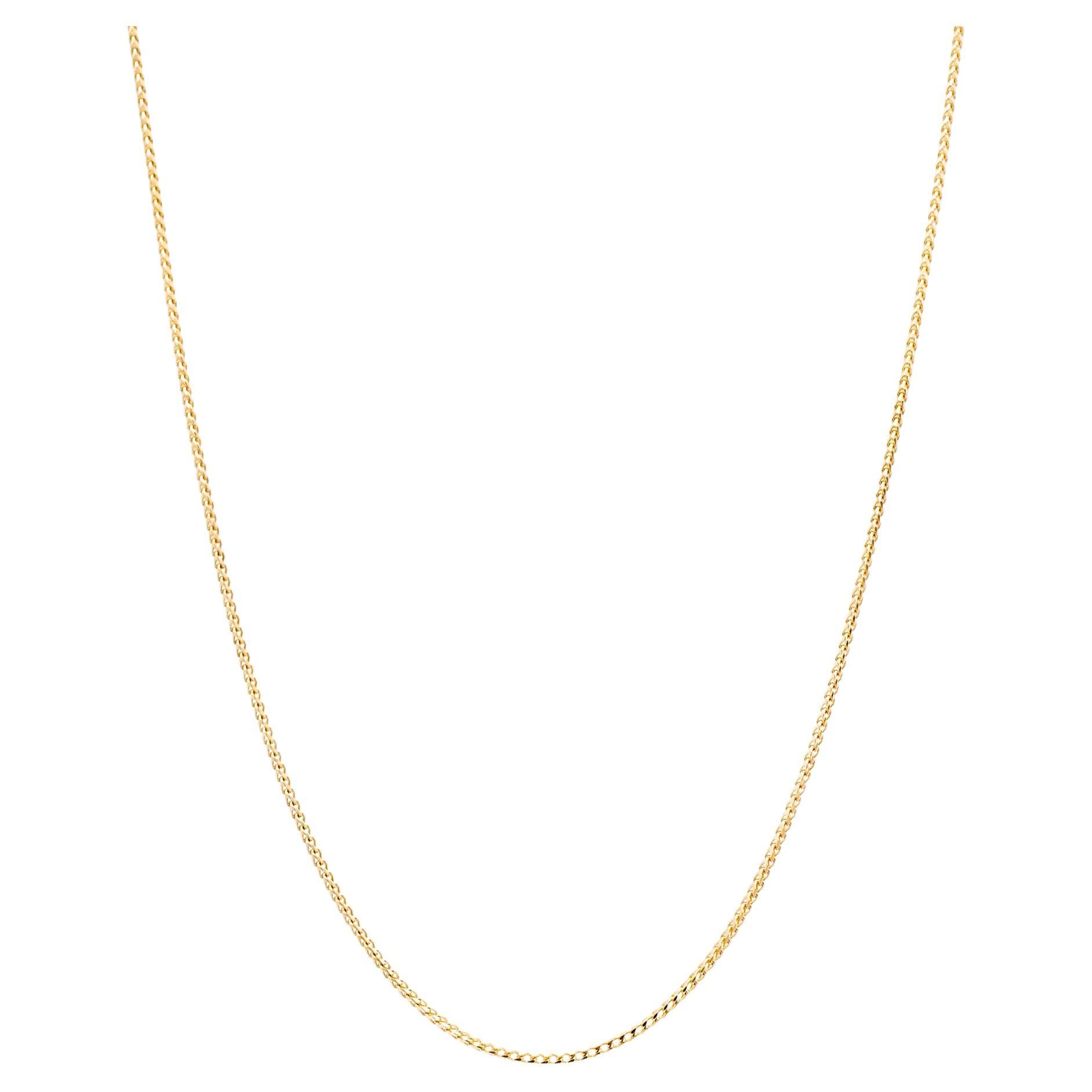 Jacoje 14K Yellow Gold Foxtail Chain Necklace