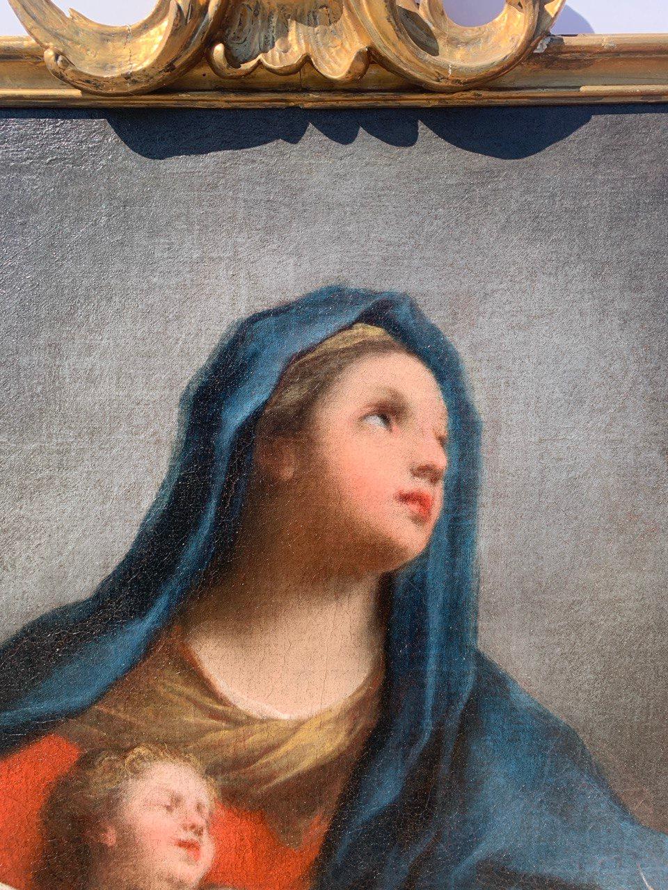 Jacopo Amigoni (Rococò veneciano) - Pintura de figuras del siglo XVIII - Virgen Niña en venta 2