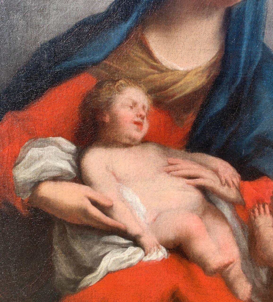 Jacopo Amigoni (Rococò veneciano) - Pintura de figuras del siglo XVIII - Virgen Niña en venta 5