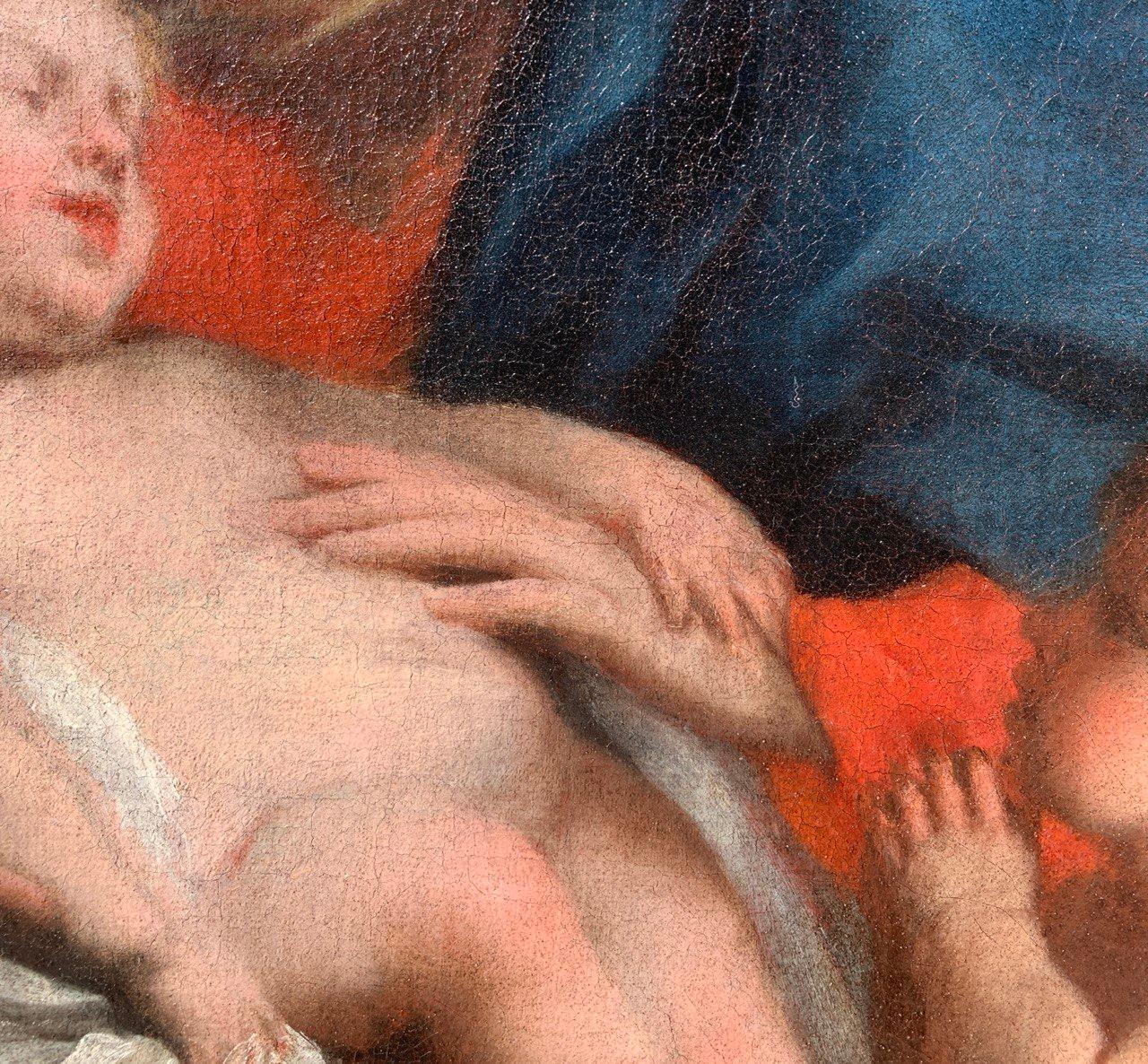 Jacopo Amigoni (Rococò veneciano) - Pintura de figuras del siglo XVIII - Virgen Niña en venta 6