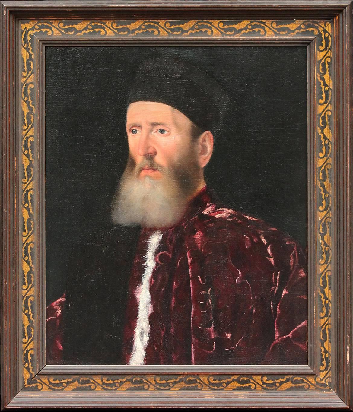 Ritratto di procuratore del 16° secolo, Rinascimento italiano, Old Master - Painting di Jacopo Bassano