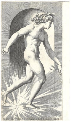 Apolo, lámina 11 de la serie de Los dioses en los nichos