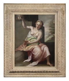 Finales del siglo XVI por Jacopo da Empoli Templanza Óleo sobre lienzo