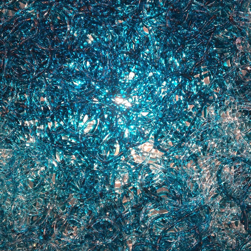 Jacopo Foggini Contemporary Modern Circular Blue Polycarbonate Italian Wall Ligh For Sale 2