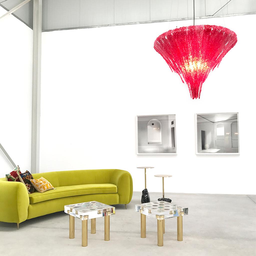 Jacopo Foggini Contemporary Red Polycarbonate Italian Pendant Lamp In Excellent Condition For Sale In Ibiza, Spain