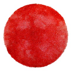 Jacopo Foggini in policarbonato rosso, scendiletto italiano circolare contemporaneo