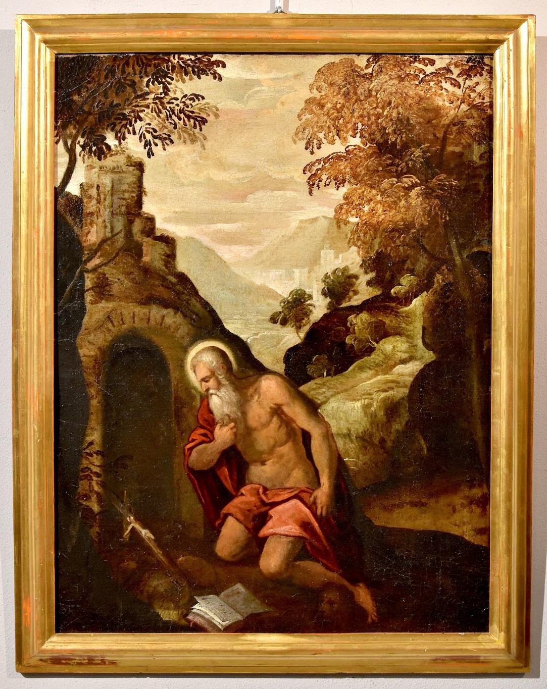 Saint Jerome Venetian School Paint Oil on canvas Old master 16/17th Century Art