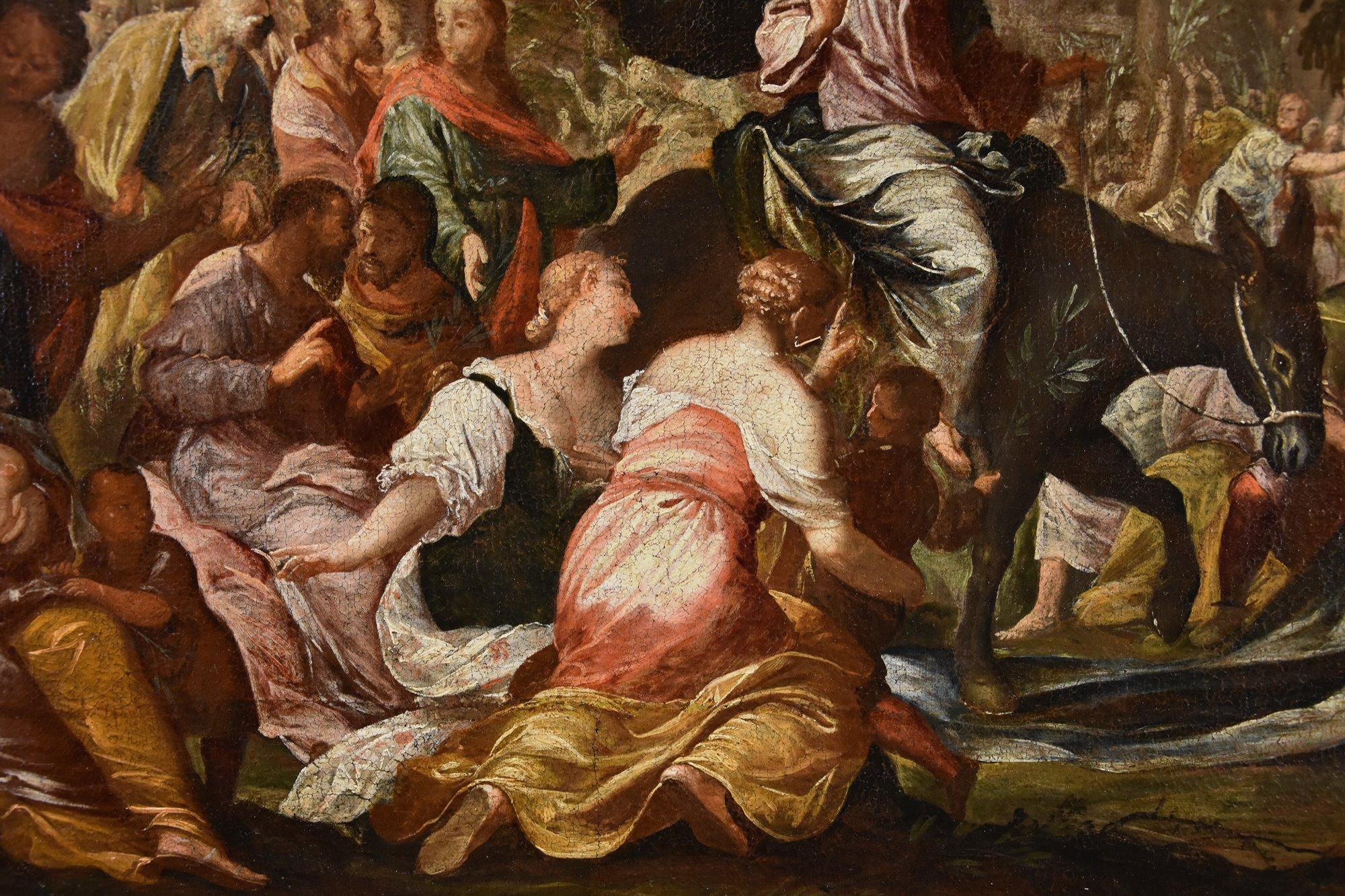 Christ Jerusalem 17th Century Tintoretto Paint Oil on canvas Old master Art For Sale 6