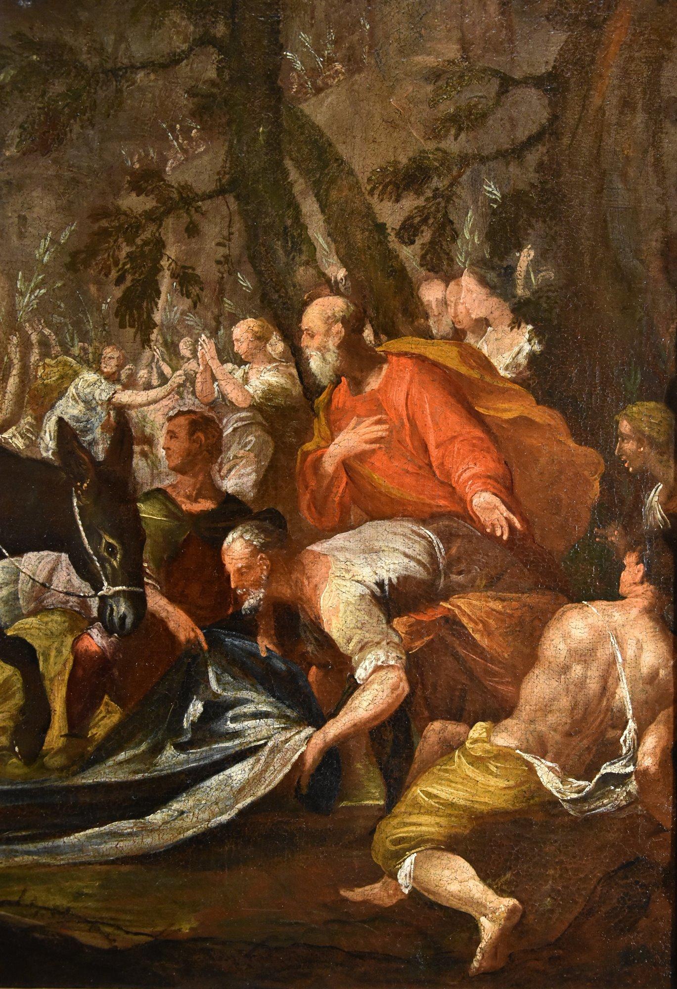 Christ Jerusalem 17th Century Tintoretto Paint Oil on canvas Old master Art For Sale 1