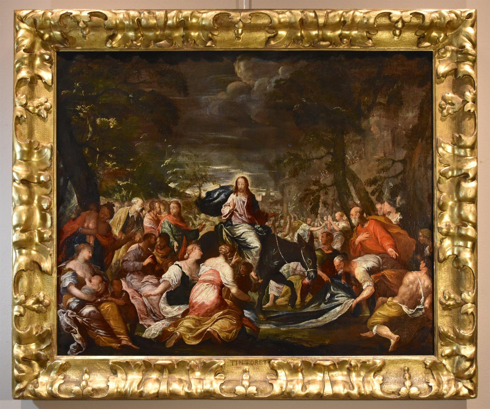Cristo Jerusalén Siglo XVII Tintoretto Pintura Óleo sobre lienzo Arte antiguo maestro