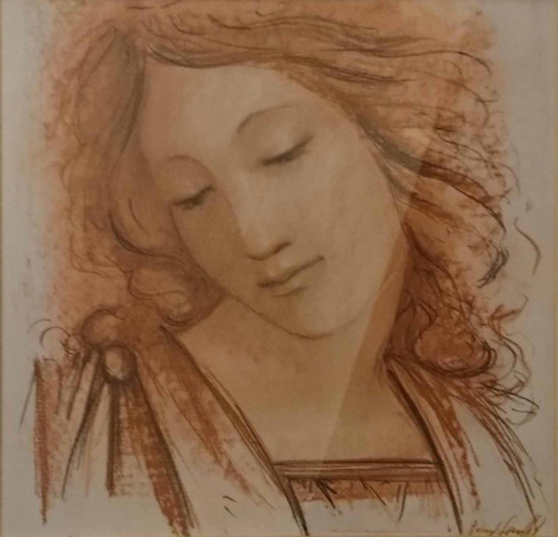 Figurative Painting di Jacopo SCASSELLATI - Visione Angelica, 2015