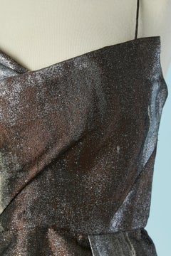 Jacquard bustier cocktail dress BILL BLASS