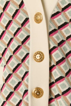 Cardigan jacquard con motivo grafico Escada
